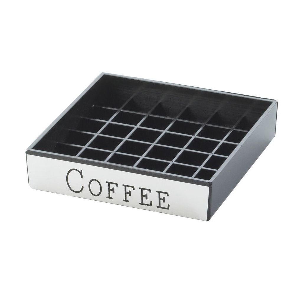 Cal-Mil Engraved Silver Coffee Drip Tray, 4 x 4 x 1 inch -- 12 per case