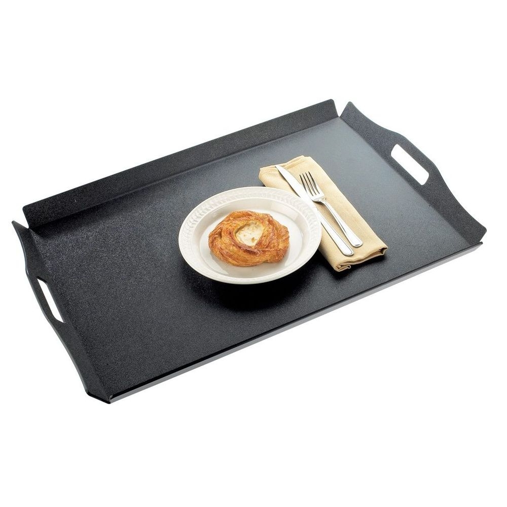 Cal-Mil Black Room Service Tray with Raised Edges, 26 x 18 x 1 inch