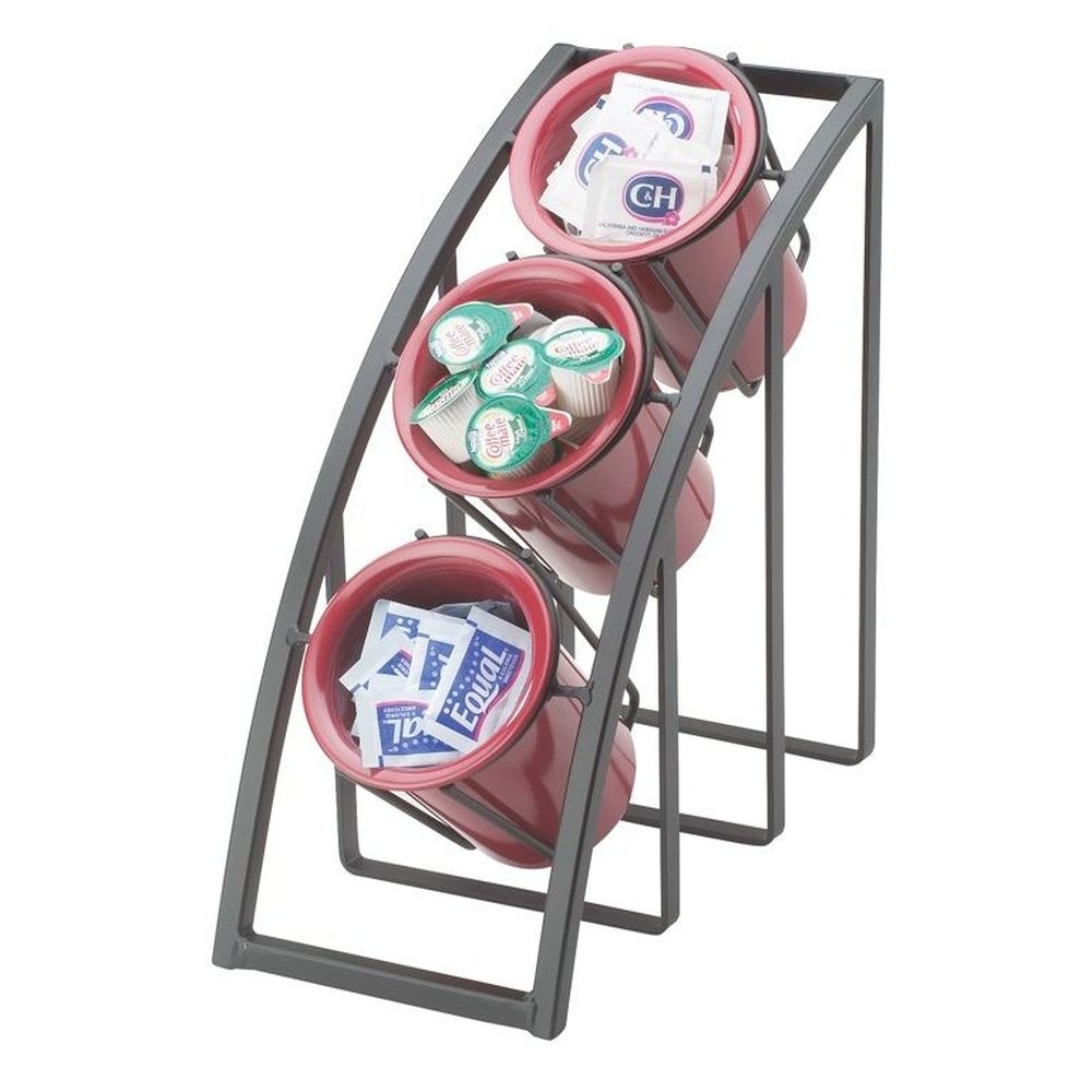 Cal-Mil Mission Black Sloped 3 Tier Display, 7 x 13 x 13 inch