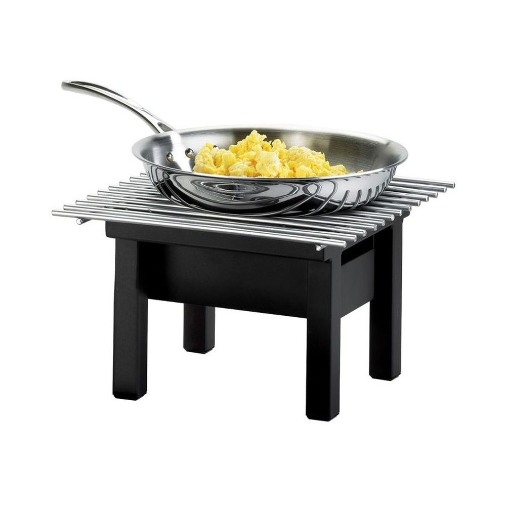 Cal-Mil One by One Black Square Modern Chafer Alternative, 12 x 12 x 7 inch