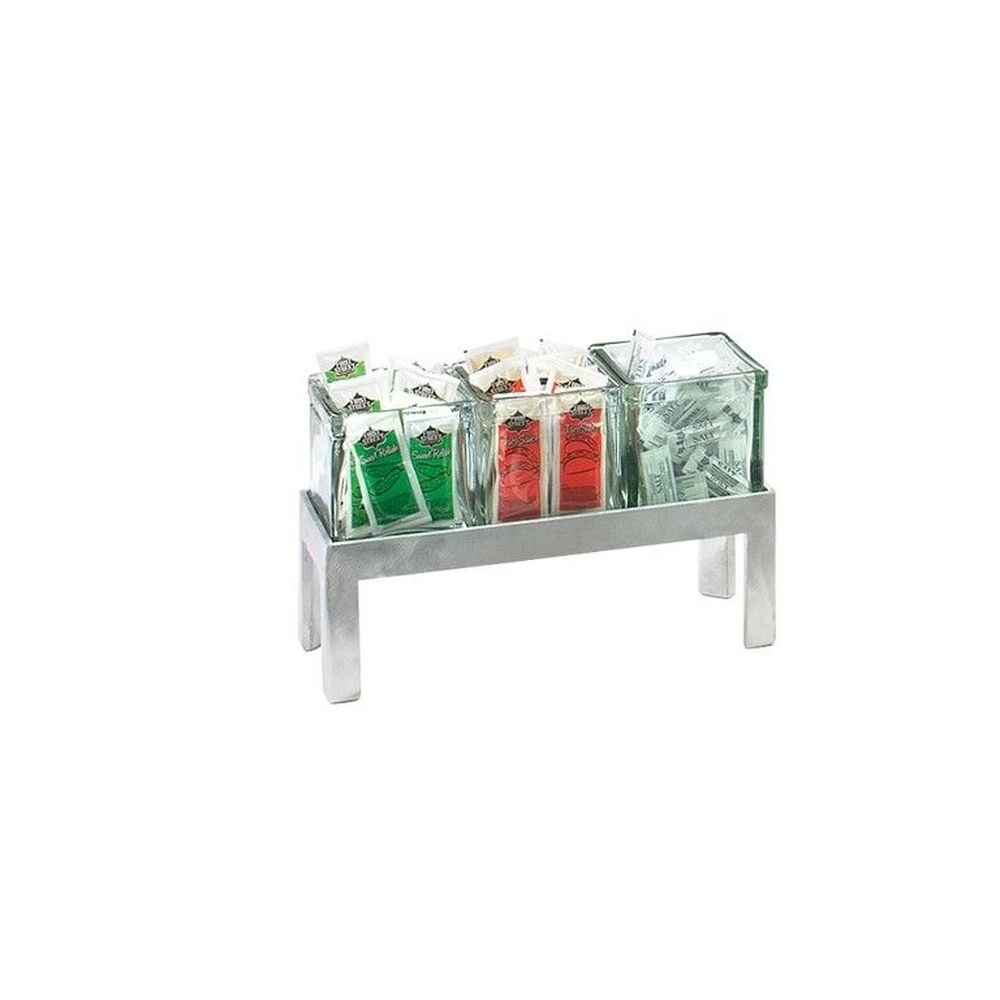 Cal-Mil Aluminum Three Jar Display, 12 x 4 1/4 x 4 inch