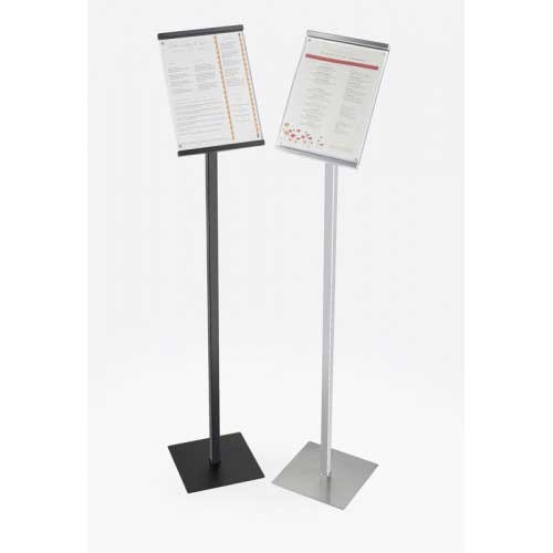Cal Mil Black One by One Metal Magnetic Sign Display, 8.75 x 8.75 x 46.125 inch.