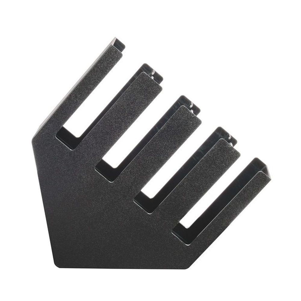 Cal-Mil Black 4 Section Slanted Countertop Cup and Lid Organizer, 4.375 x 19.5 x 19.25 inch