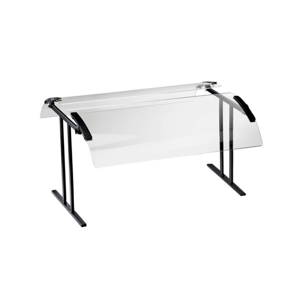 Cal-Mil Black Double Face Table Mount Buffet Guard, 37.25 x 27.25 x 21.5 inch