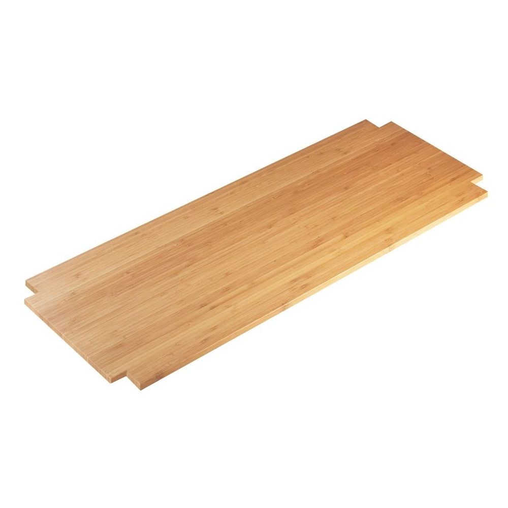 Cal-Mil Bamboo Rectangle Riser Shelf, 32 x 12 x 0.5 inch