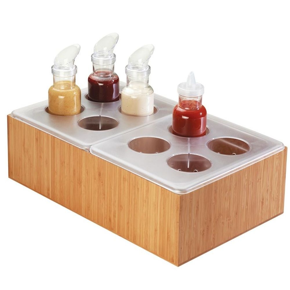 Cal-Mil Clear Salad Dressing Complete Set, 13 x 10.75 x 5 inch