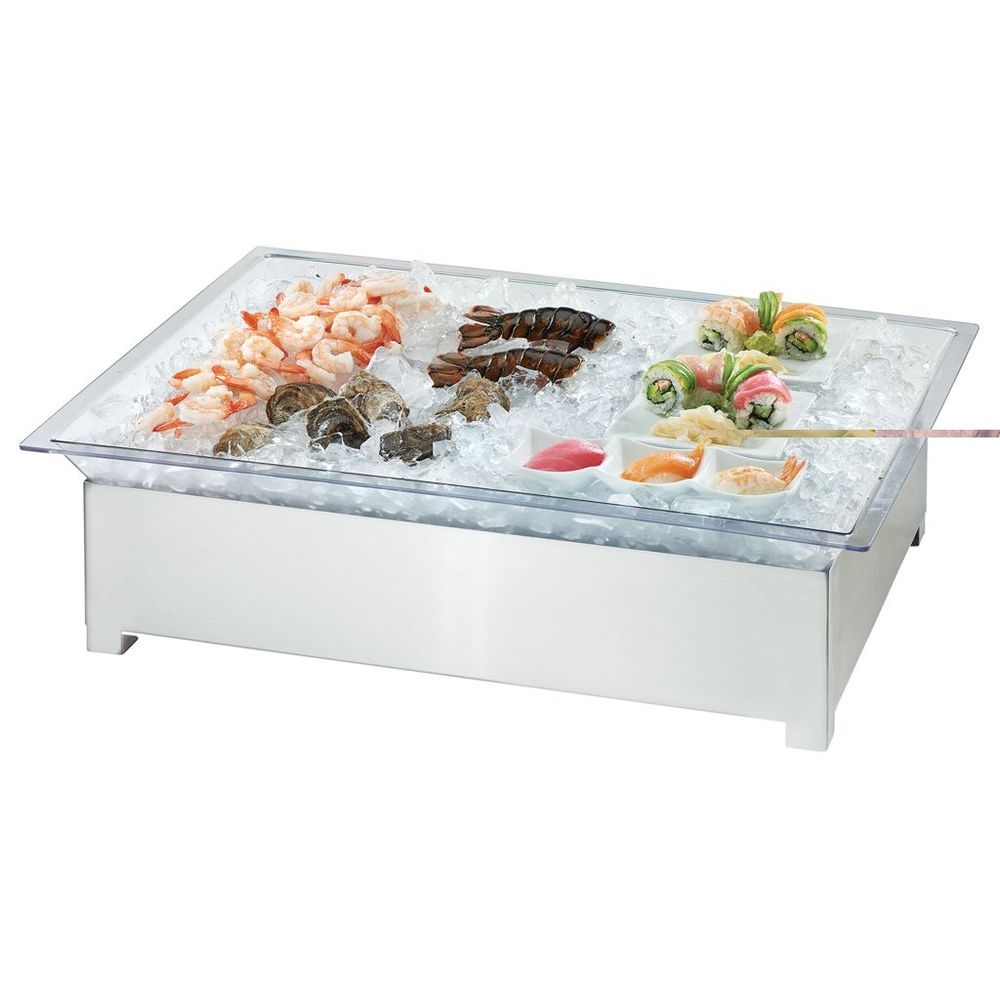 Cal-Mil Stainless Steel Ice Pedestal Display, 28.5 x 20.375 x 8.5 inch