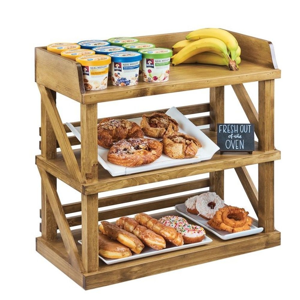 Cal-Mil Reclaimed Wood Madera 3 Tier Shelf Riser, 24 x 12.25 x 24 inch