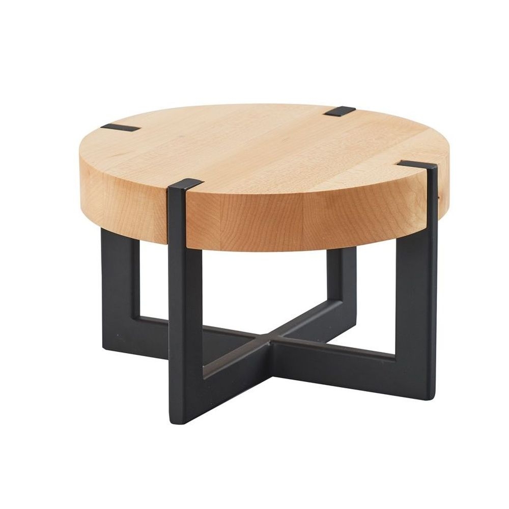 Cal-Mil Round Maple Riser, 9.5 inch Dia x 6 inch