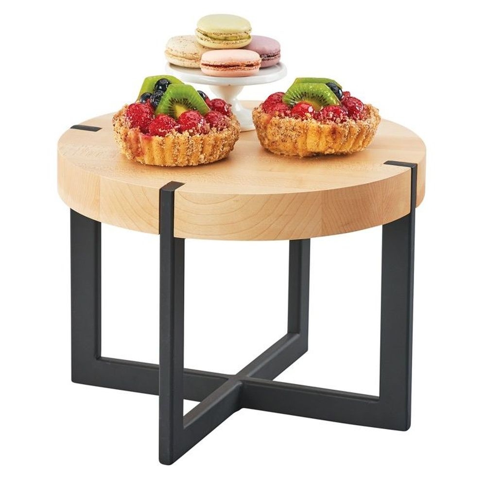 Cal-Mil Round Maple Riser, 12 inch Dia x 9 inch