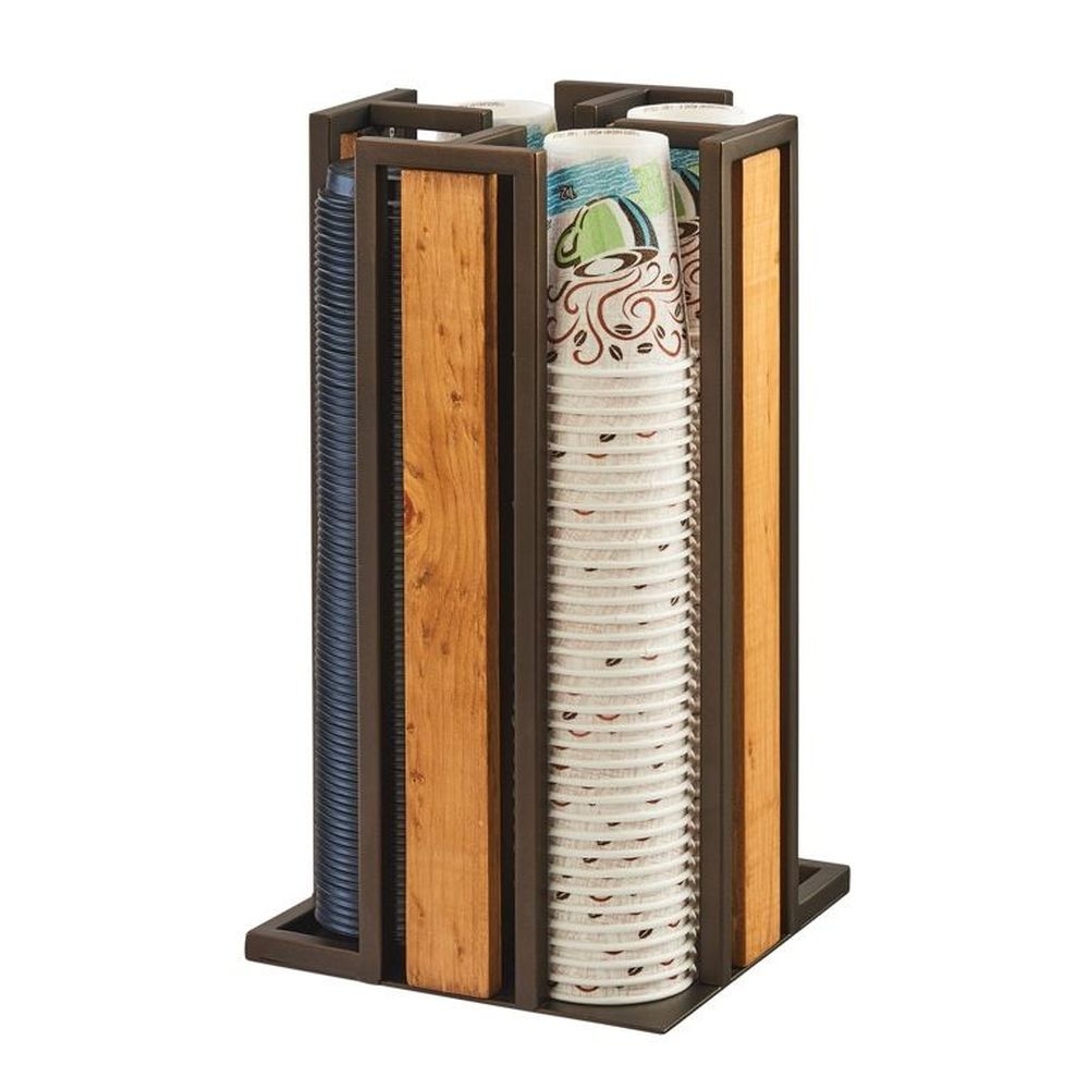 Cal-Mil Sierra Revolving Cup and Lid Organizer, 9.25 inch Width x 9.25 inch Depth x 18 inch Height