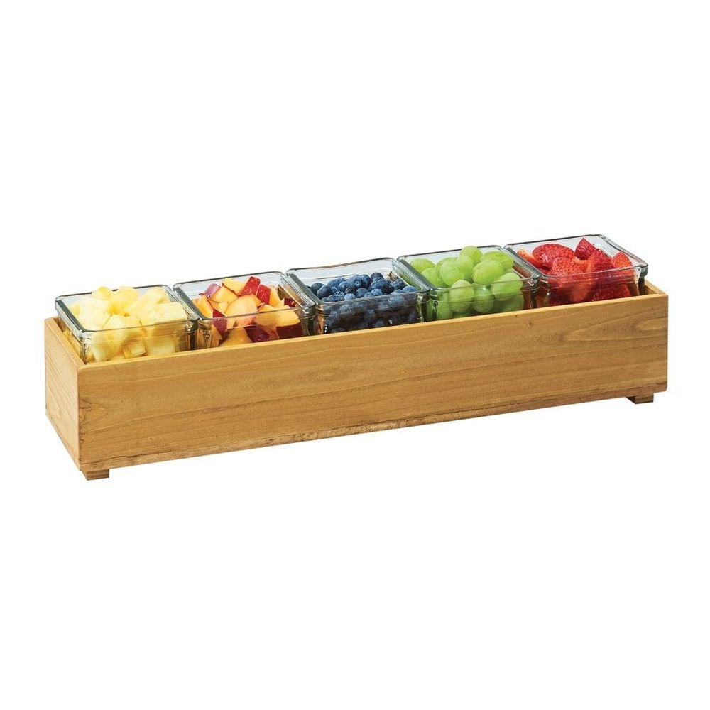 Cal-Mil Madera Stacking Box, 20 x 5 x 3.25 inch