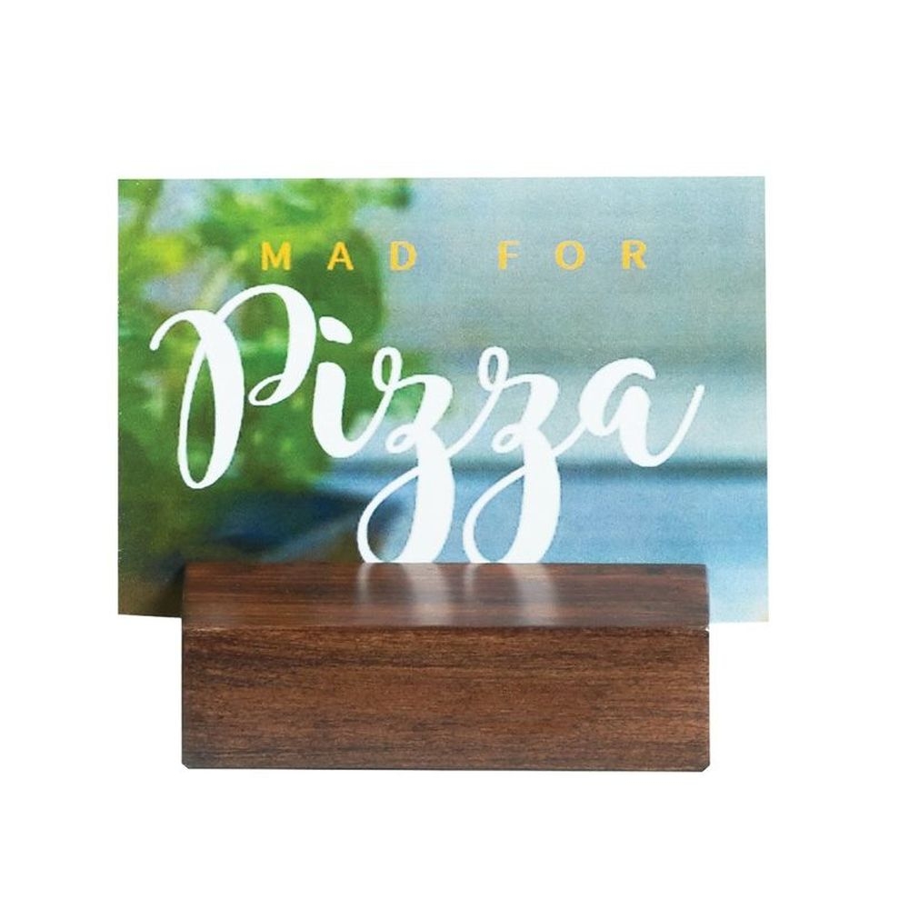 Cal-Mil Mid Century Center Cut Card Holder, 3.25 inch Width x 3.25 inch Depth x 0.875 inch Height -- 6 per case