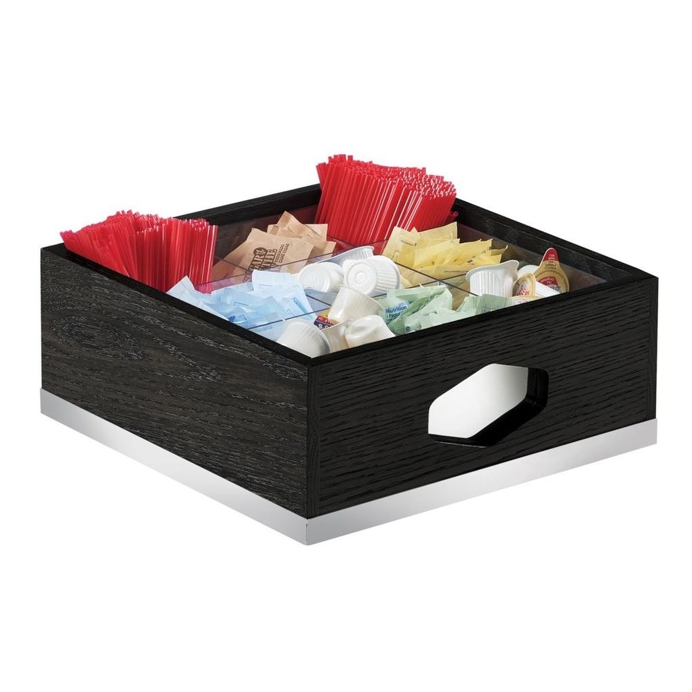 Cal-Mil Cinderwood Nine Section Holder Condiment Organizer, 12 x 12 x 6 inch