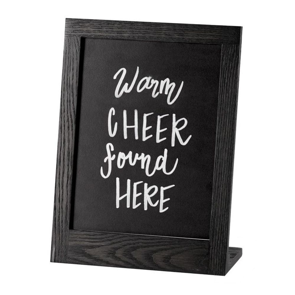 Cal-Mil Oak Cinderwood 8.5 x 11 inch Chalkboard Sign, 10.38 x 4.75 x 13.75 inch -- 6 per case