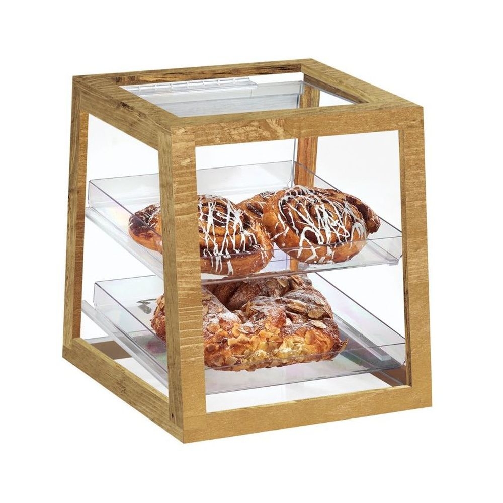 Cal-Mil Madera 2 Tier Display Case, 11.375 x 12.125 x 12.5 inch