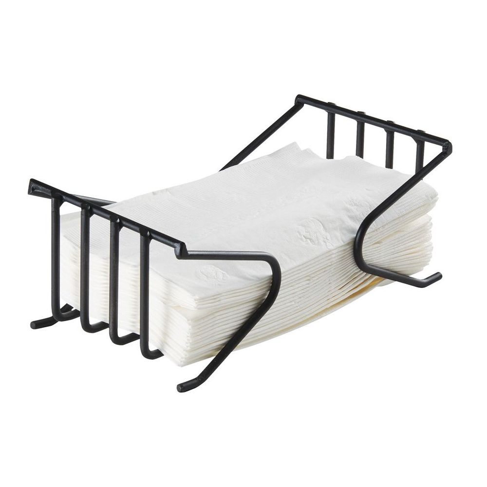 Cal-Mil Iron Black Metal Napkin Holder, 9 inch Width x 4.5 inch Depth x 3.5 inch Height