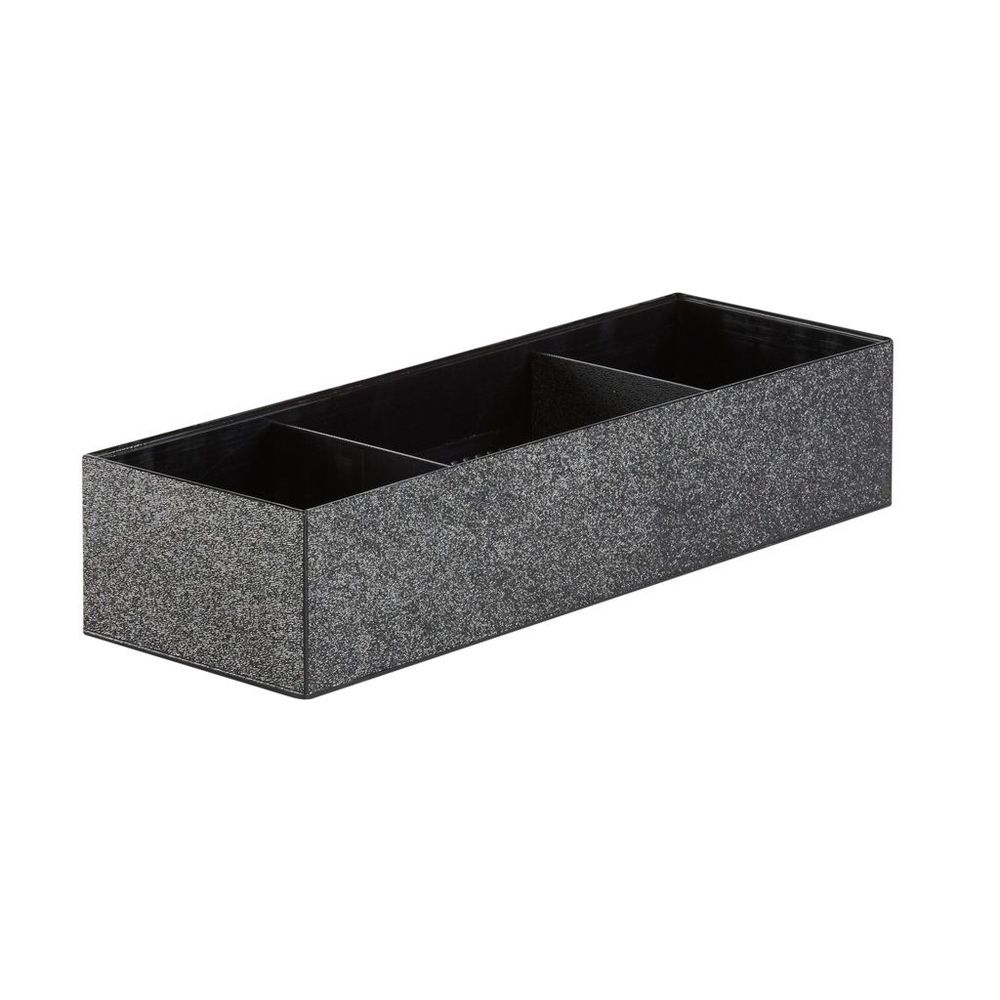 Cal-Mil Black Plastic Classic Box Holder Base, 14.375 inch Length x 4.75 inch Width x 3.25 inch Height