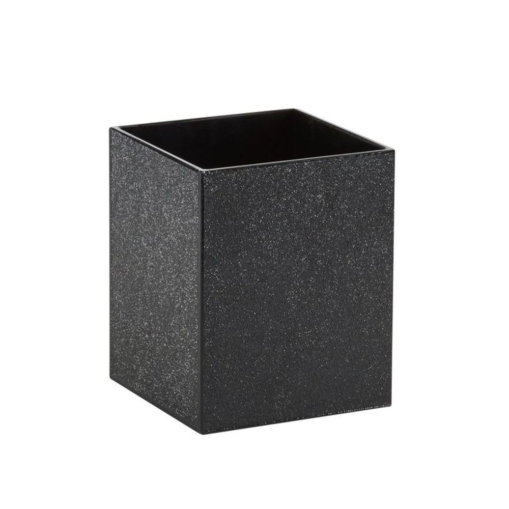 Cal-Mil Black Plastic Classic Utensil Holder, 4.75 inch Width x 4.75 inch Depth x 6.25 inch Height