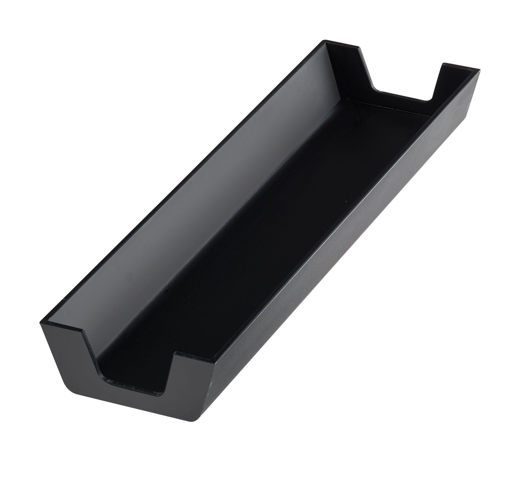 Cal Mil Black Melamine Bagel Sleeve, 15.25 inch Width x 4.75 inch Depth x 2 inch Height -- 3 per case