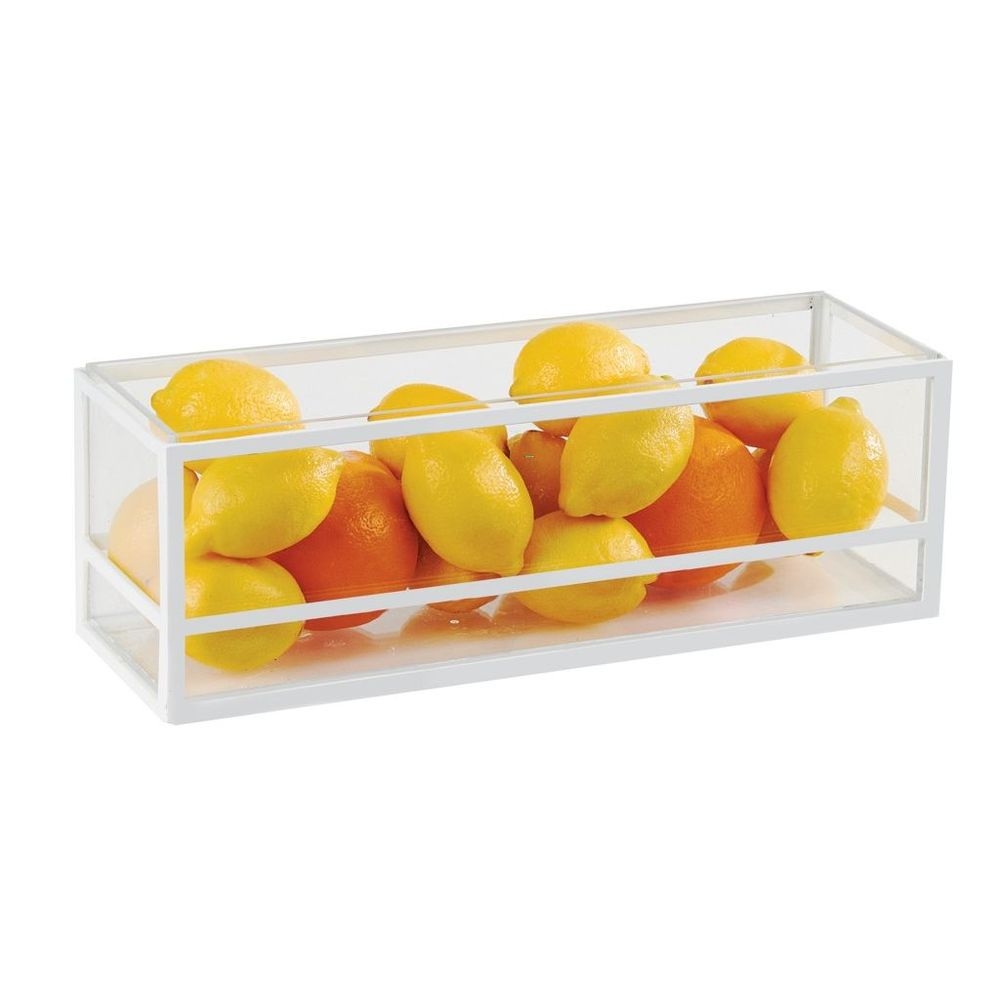 Cal-Mil Monterey White Rectangle Presentation Case, 5 inch Width x 15 inch Depth x 5 inch Height
