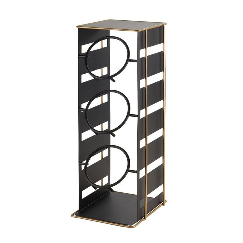 Cal-Mil Empire Black Cylinder Display, 7 inch Width x 7.25 inch Depth x 18.5 inch Height