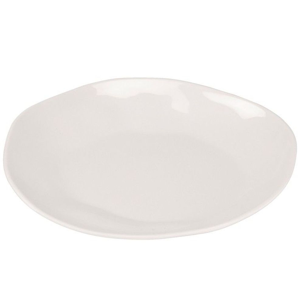 Cal-Mil Marin Ivory Melamine Plate, 8.75 inch Dia. x 1.25 inch Height -- 6 per case