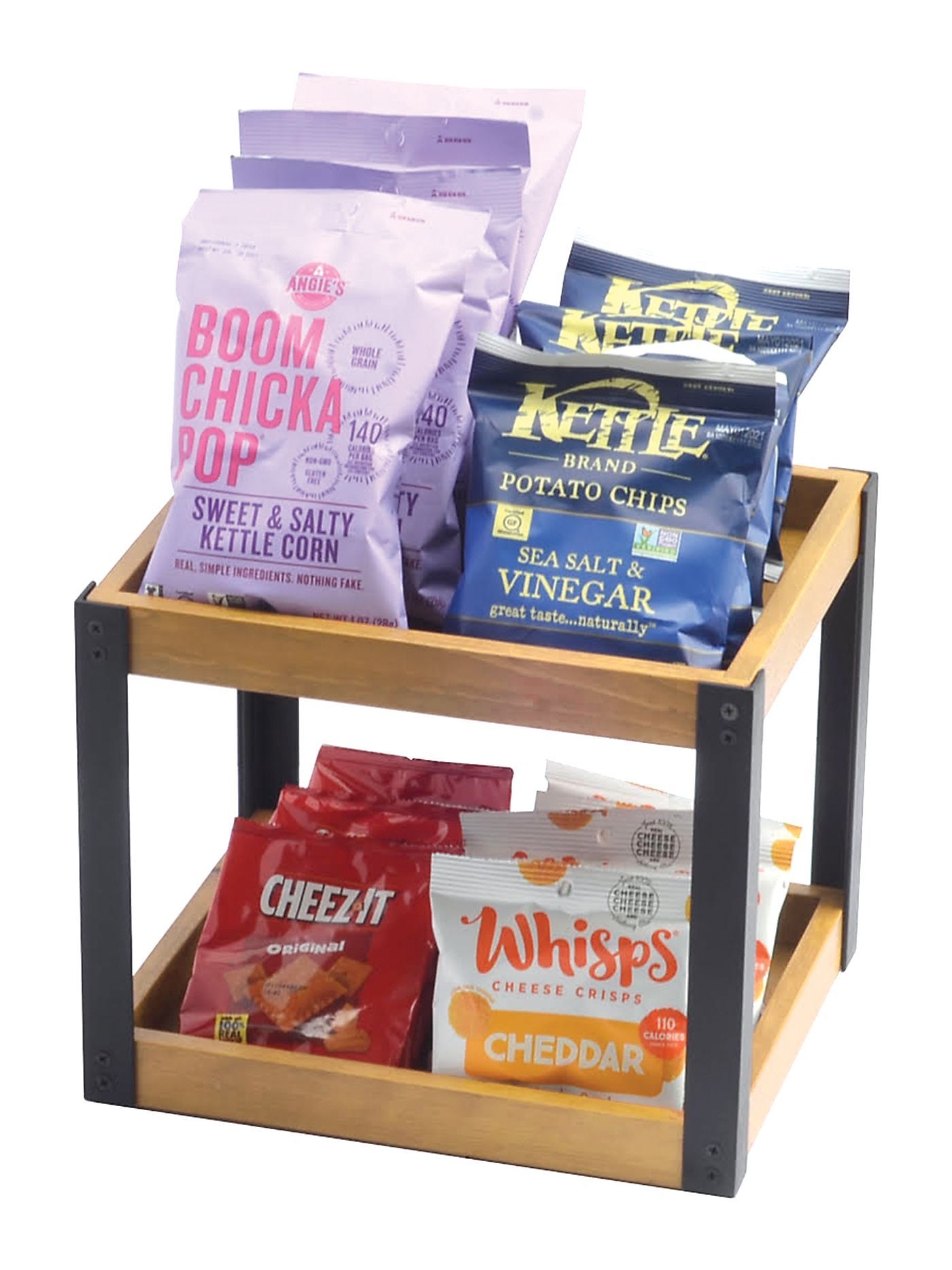 Cal Mil Madera 2 Tier Visual Merchandiser, 10 inch Width x 12 inch Depth x 10 inch Height