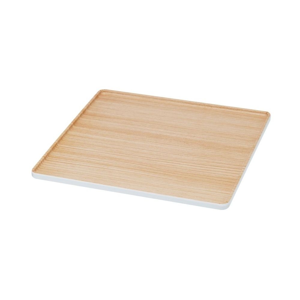 Cal-Mil Natural Wood Melamine Bento Box Lid Only, 10 inch Width x 10 inch Depth x 0.5 inch Height -- 6 per case