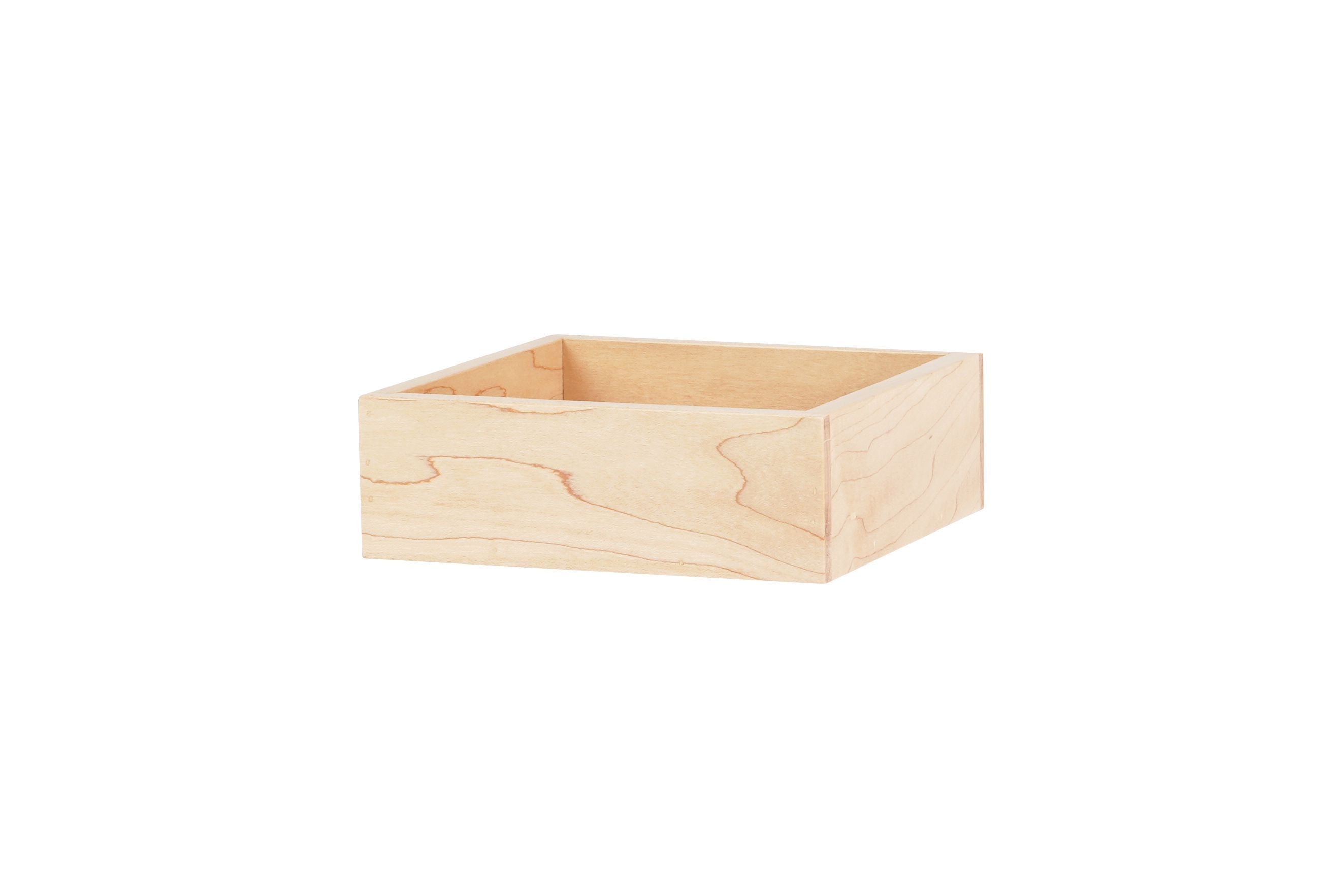 Cal Mil Blonde Merchandiser Box, 6 inch Width x 6 inch Depth x 2 inch Height -- 4 per case