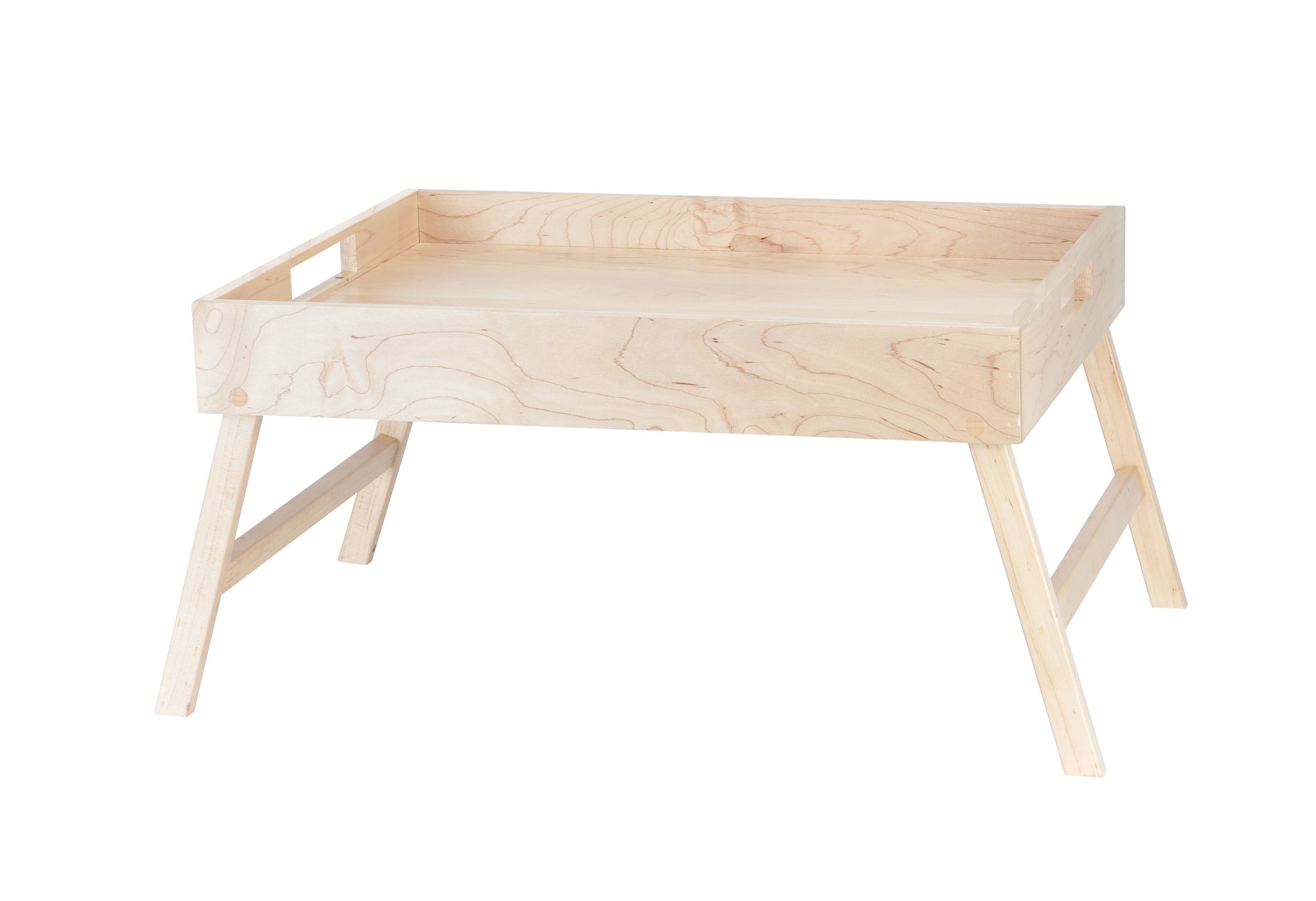 Cal Mil Blonde Room Service Tray with Fold-Out Legs, 22.5 inch Width x 17 inch Depth x 8 inch Height -- 3 per case