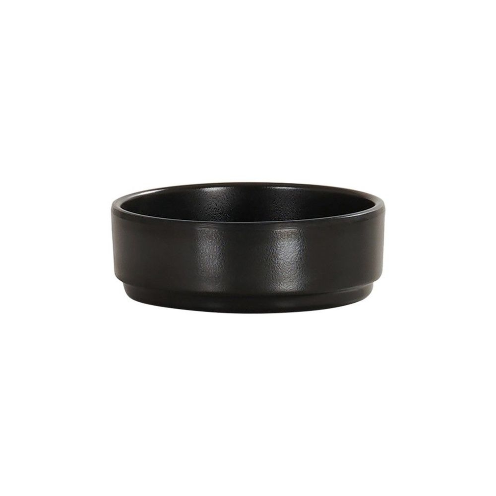 Cal-Mil Hudson Black 2 Ounce Melamine Ramekin, 3 inch Dia. X 1 inch Height
