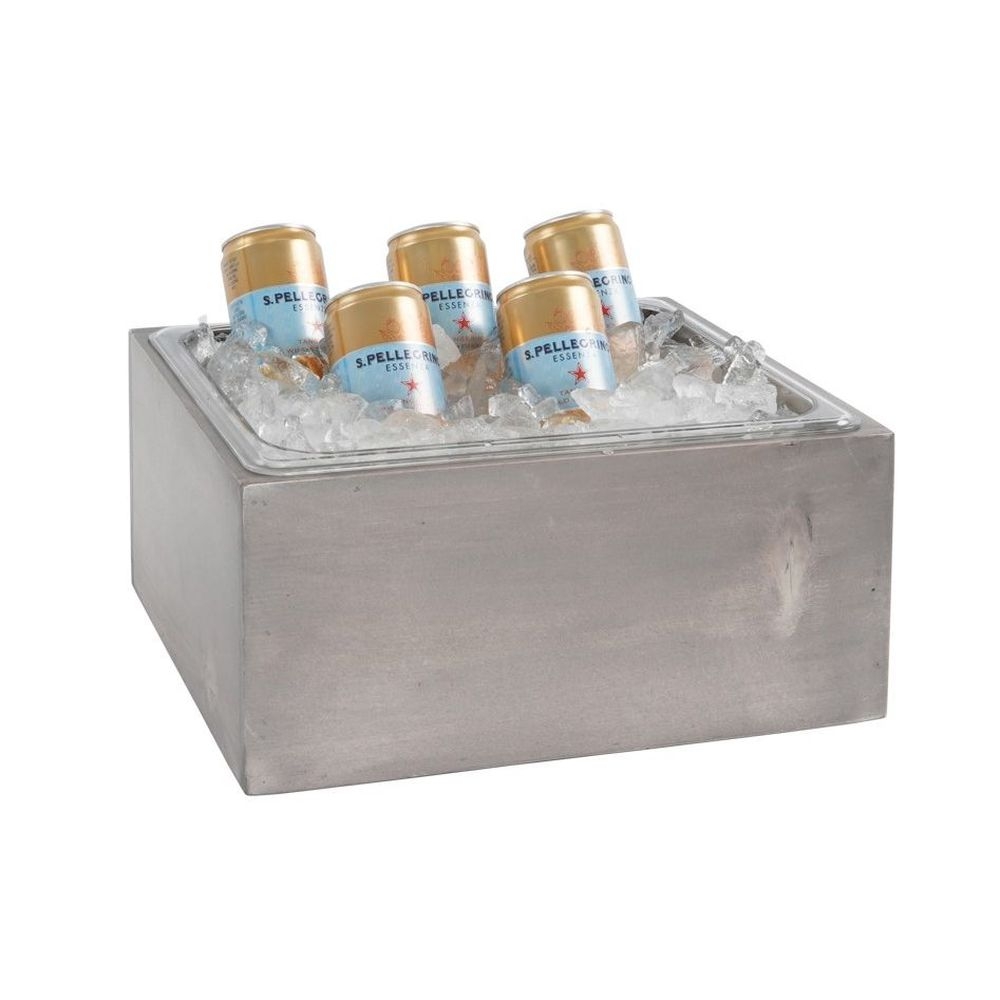 Cal-Mil Aspen Ice Housing with Clear Pan, 13 inch Width x 11 inch Depth x 6.5 inch Height