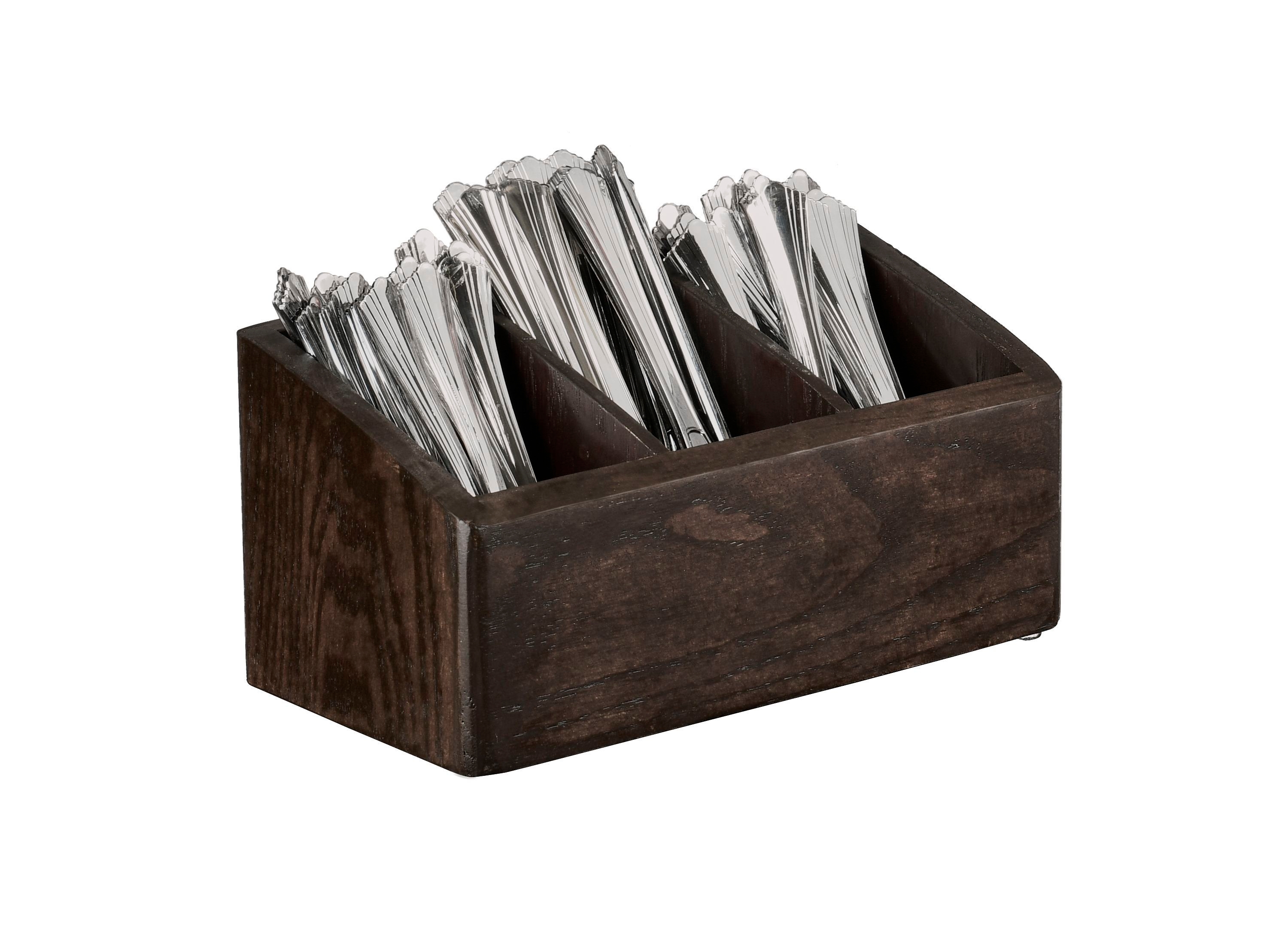 Cal Mil Heritage 3 Section Flatware Holder, 10.5 inch Width x 5.5 inch Depth x 5 inch Height