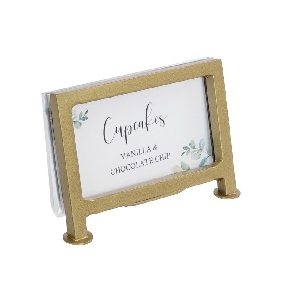 Cal-Mil Heritage Sign Holder with Rectangle Frame, 3.5 inch Width x 1 inch Depth x 2 inch Height -- 6 per case
