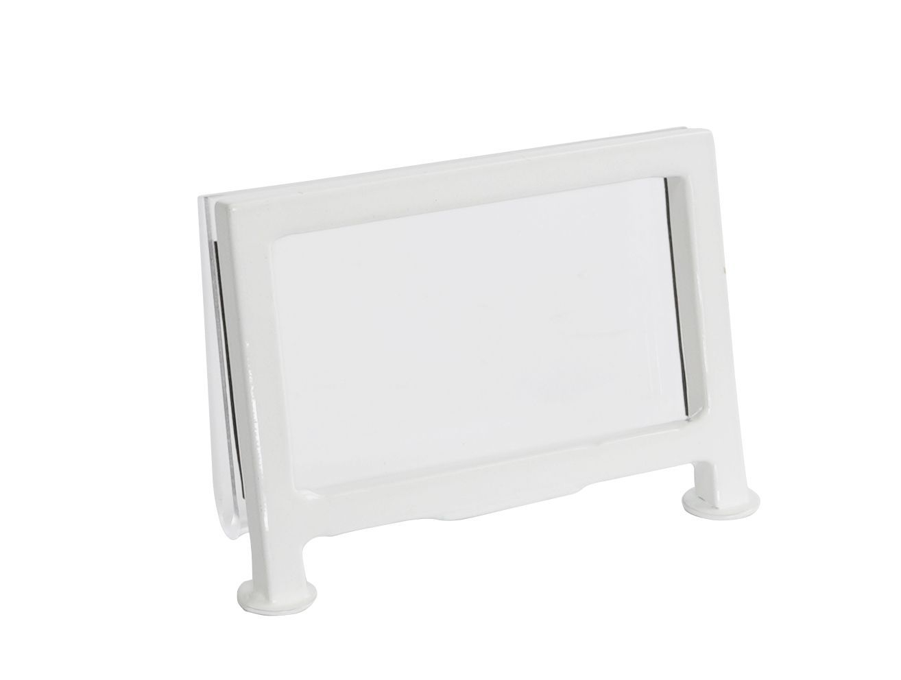Cal Mil White Iron Blonde Signage with Rectangle Frame, 3.5 inch Width x 1 inch Depth x 2 inch Height