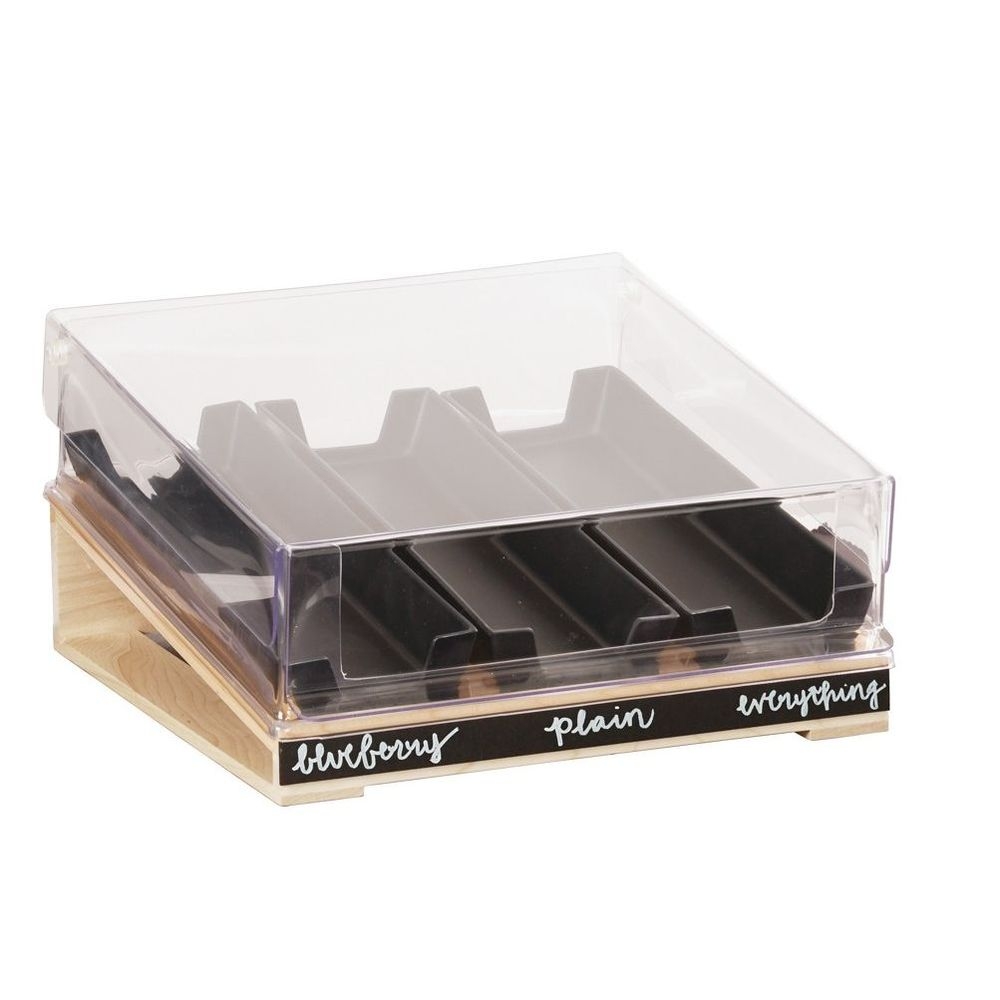 Cal-Mil Acrylic Hinged Write-On Bagel Display Cover for 22062 Base