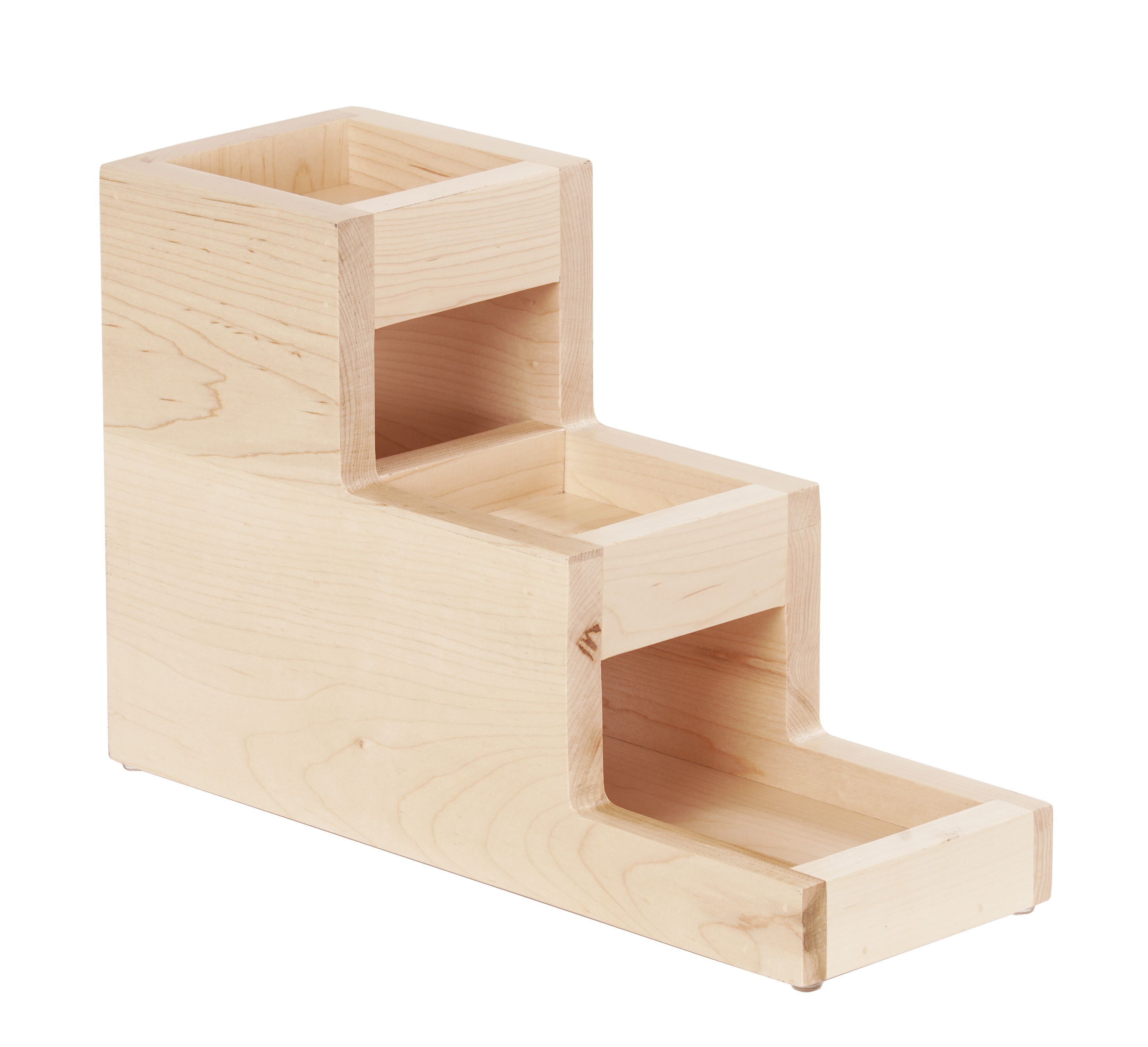 Cal Mil Blonde 3 Step Jar Display, 5.25 inch Width x 14.5 inch Depth x 12.5 inch Height