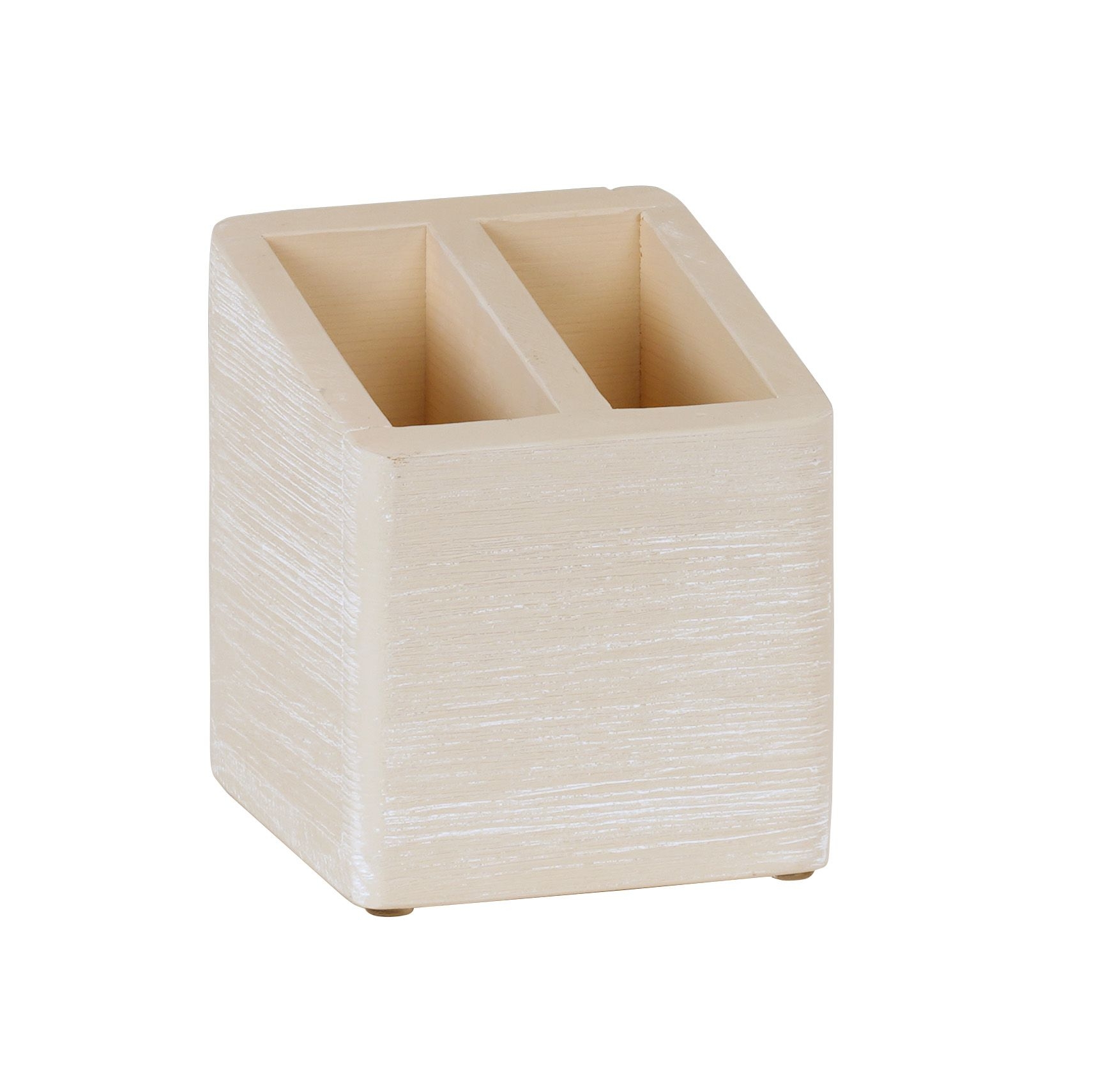 Cal Mil Aspen 2 Section Stir Stick Organizer, 5 inch Width x 5 inch Depth x 5.5 inch Height