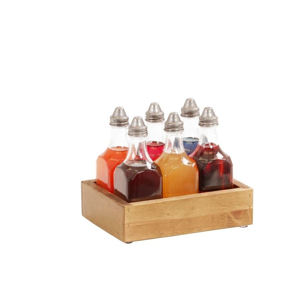 Cal-Mil Madera Bitters Bottle Caddy, 7.5 inch Width x 5.5 inch Depth x 6.5 inch Height