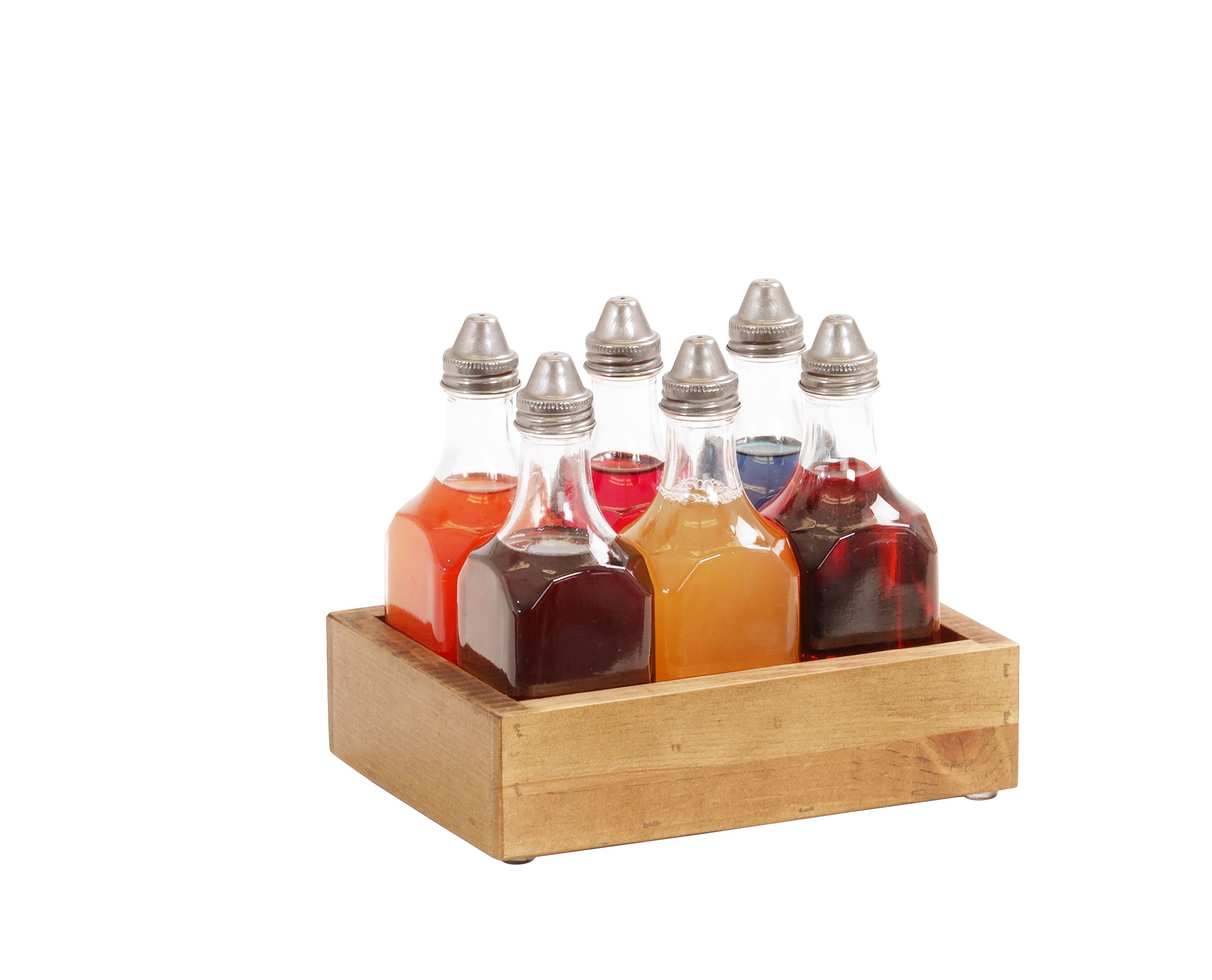 Cal Mil Madera Bitters Bottle Caddy, 7.5 inch Width x 5.5 inch Depth x 6.5 inch Height