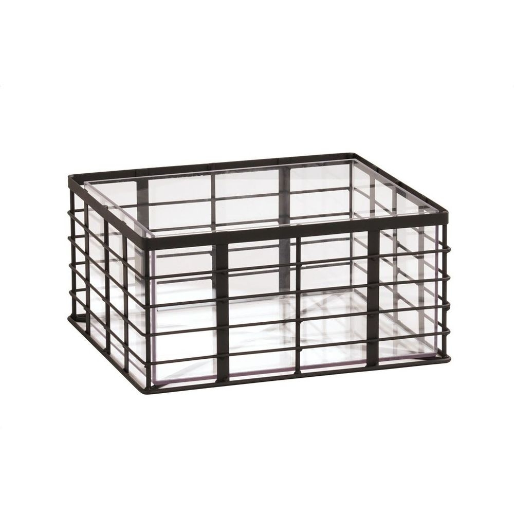 Cal-Mil Madison Ice Housing with Clear Pan, 10 inch Width x 12 inch Depth x 6.5 inch Height