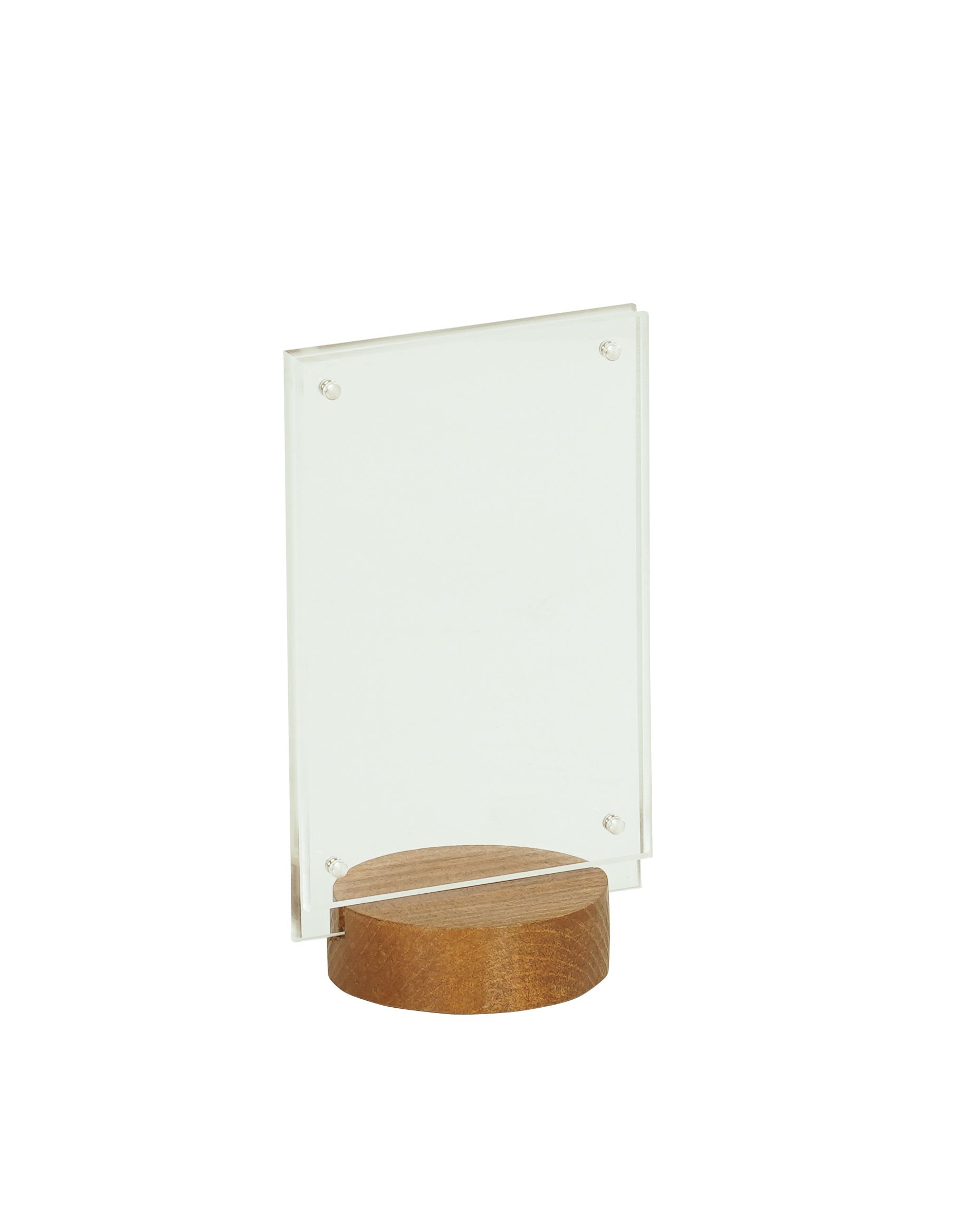 Cal Mil Madera Card Holder, 4 inch Depth x 3 inch Width x 7.125 inch Height