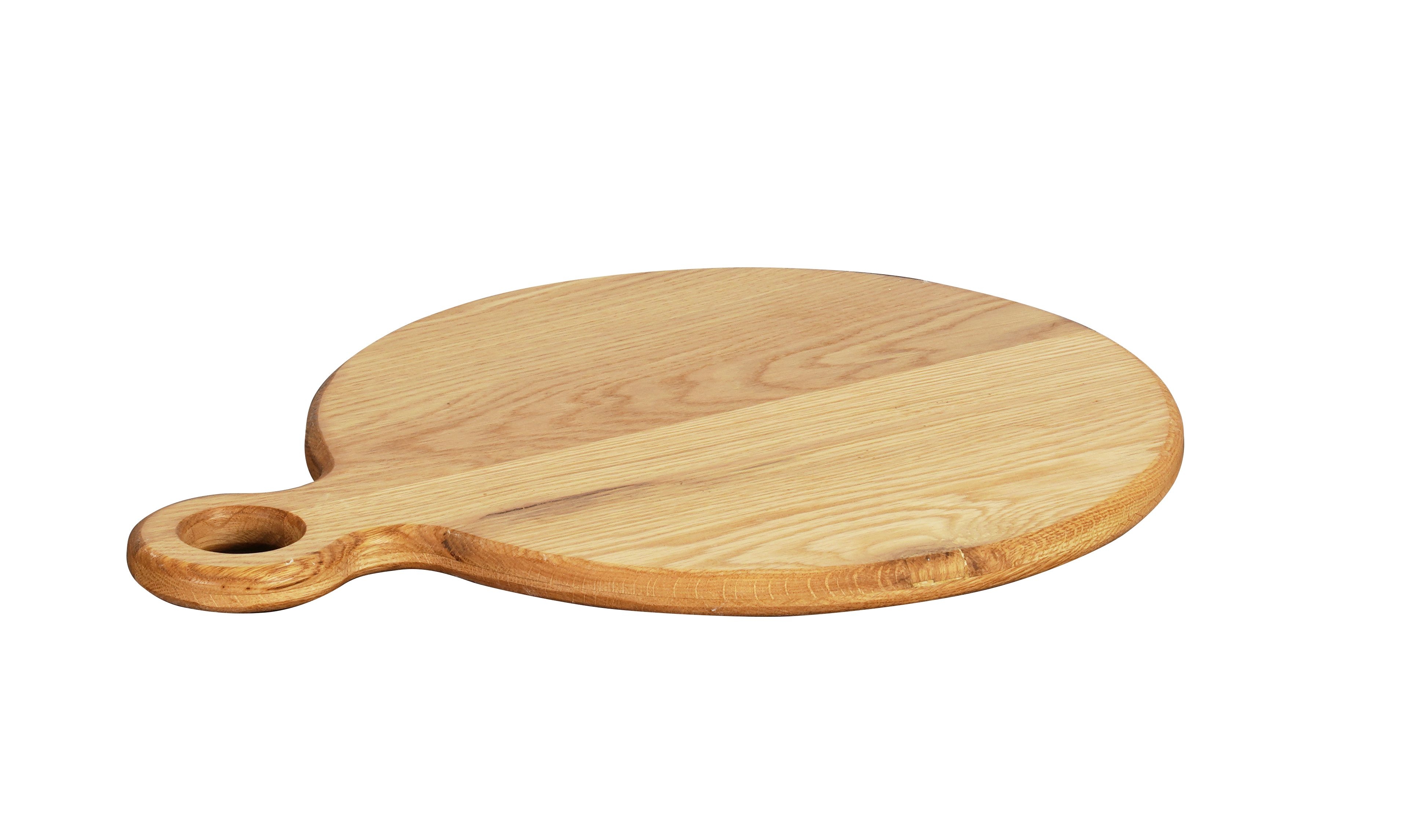 Cal Mil Sydney Oak Serving Board, 14 inch Dia. x 0.75 inch Height