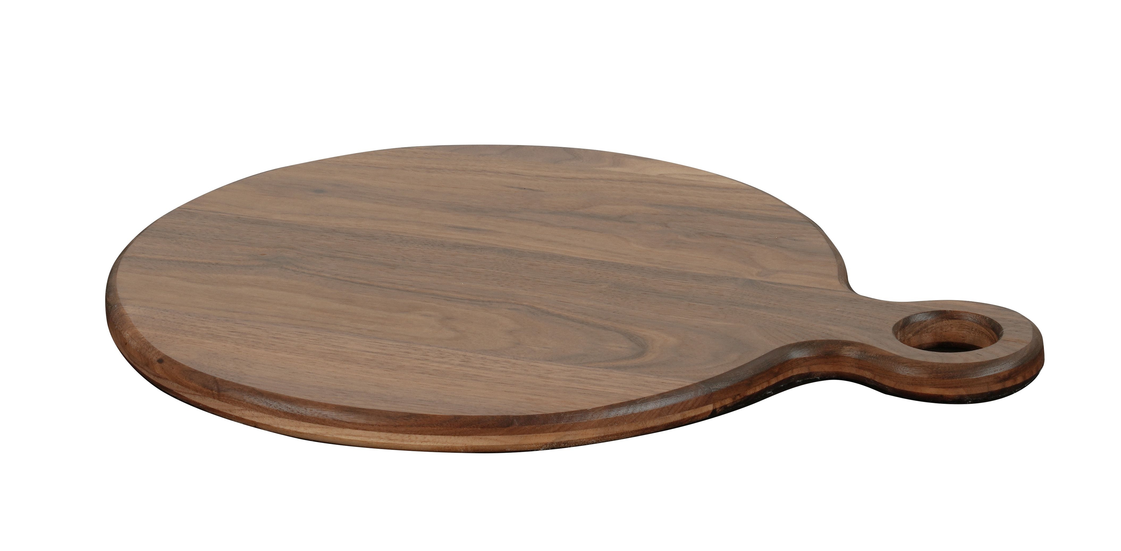 Cal Mil Sydney Walnut Serving Board, 14 inch Dia. x 0.75 inch Height