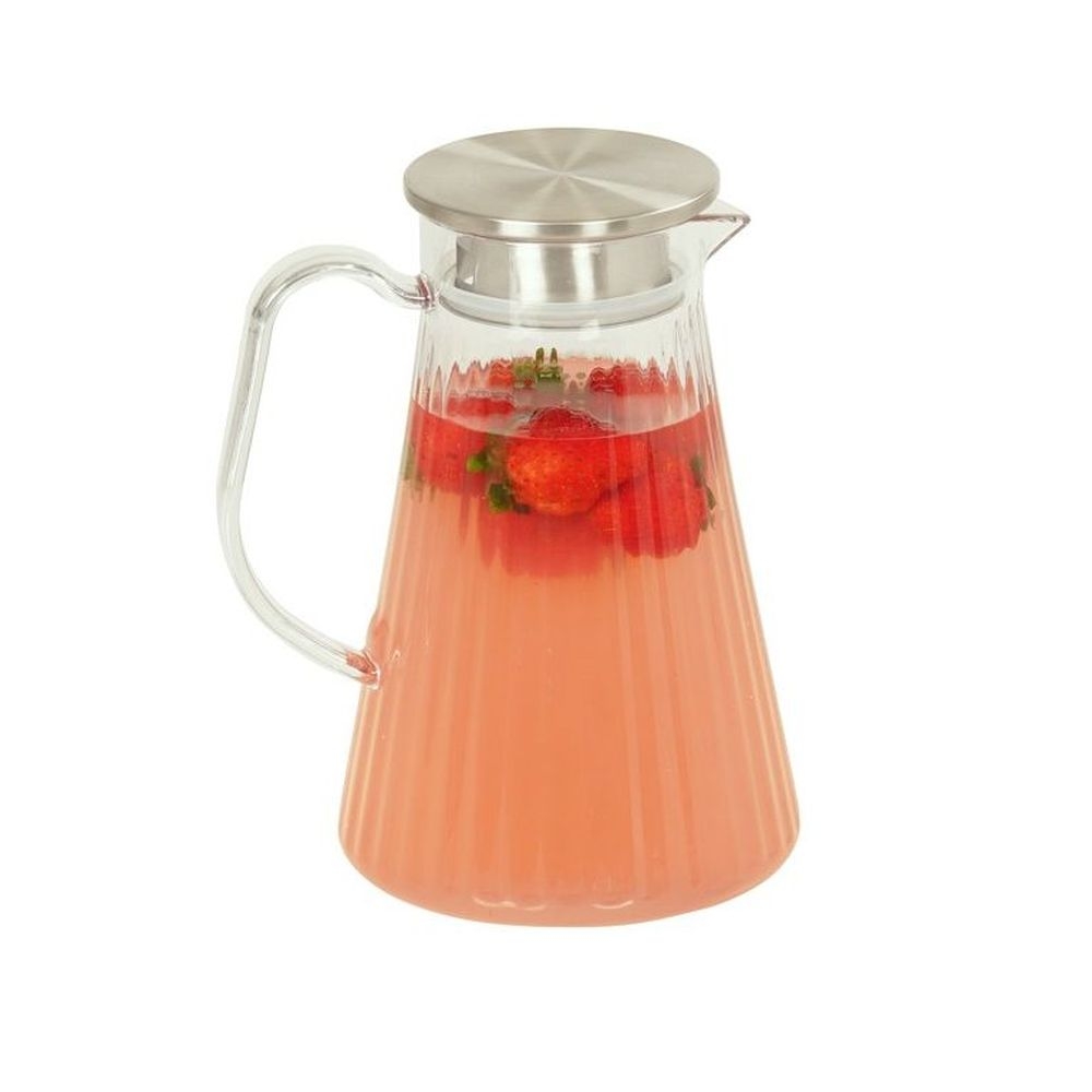 Cal-Mil Ribbed Polycarbonate Pitcher, 50 Ounce Capacity