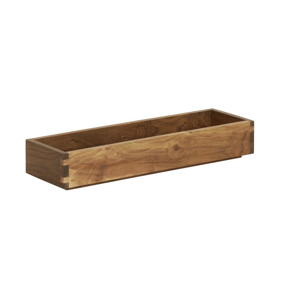 Cal-Mil Sydney Walnut Tray, 20 inch Width x 6 inch Depth x 3 inch Height
