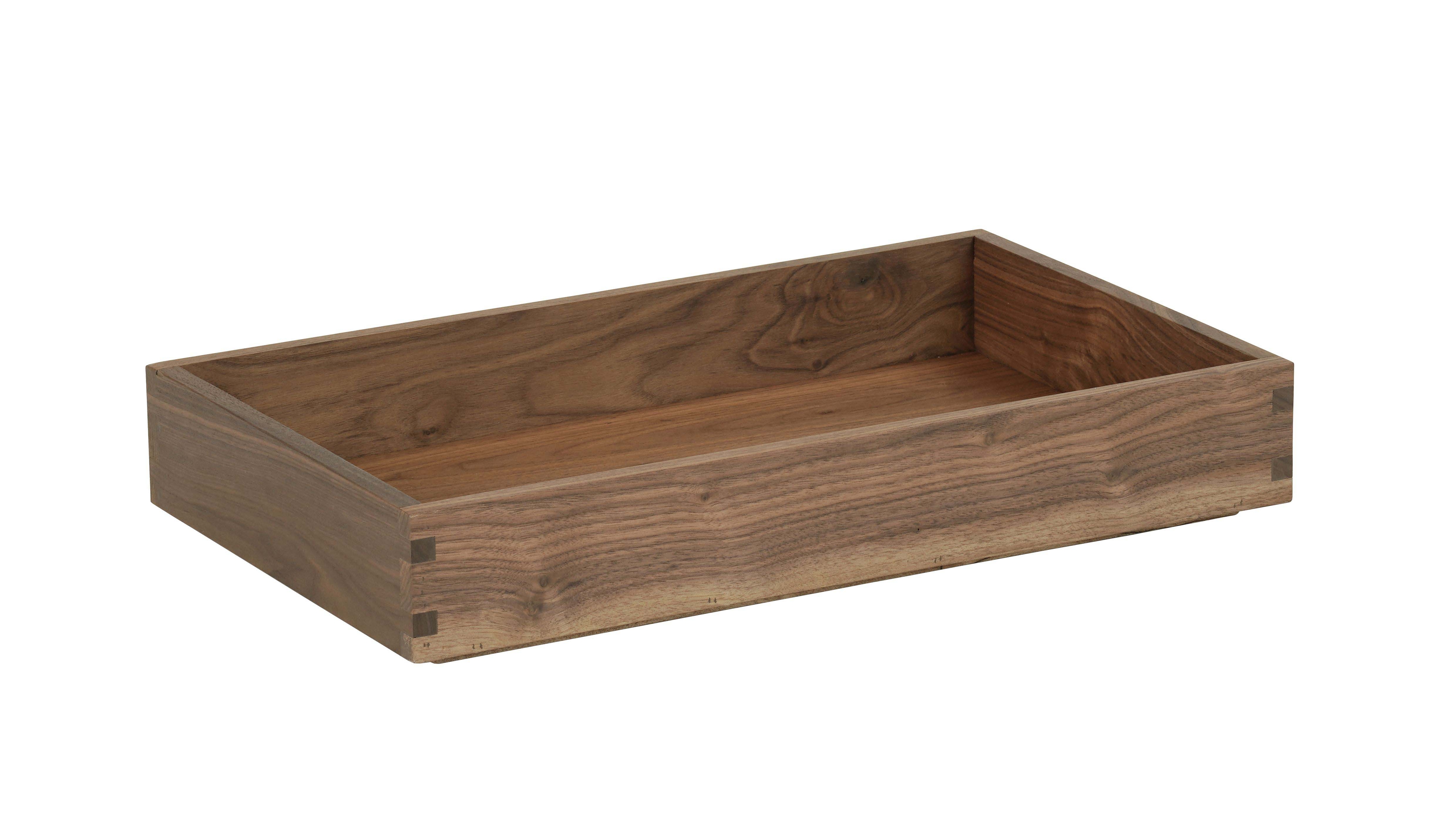 Cal Mil Sydney Walnut Tray, 12 inch Width x 20 inch Depth x 3 inch Height