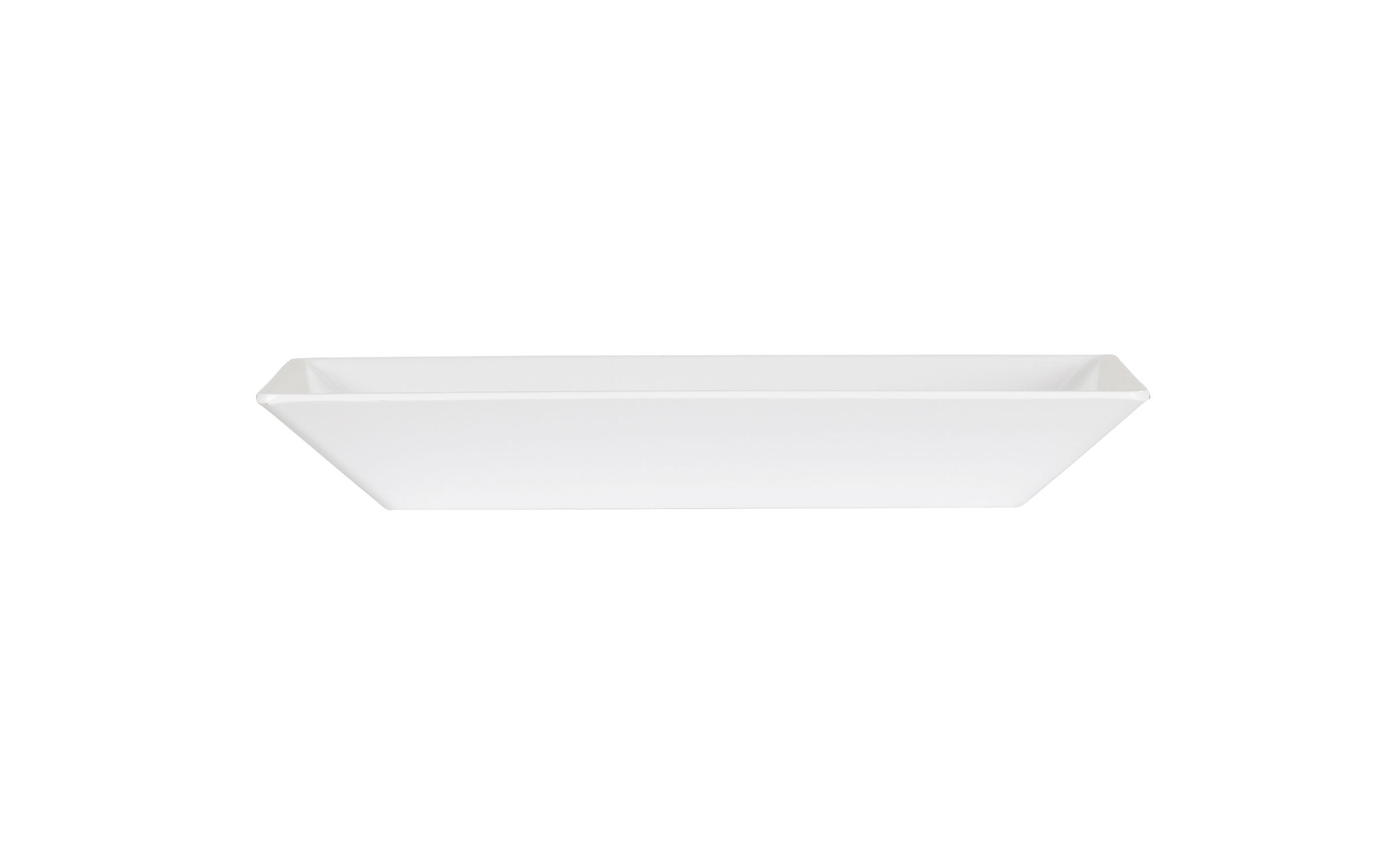 Cal Mil White Square Plate, 8 inch Width x 8 inch Depth x 1.37 inch Height -- 6 per case