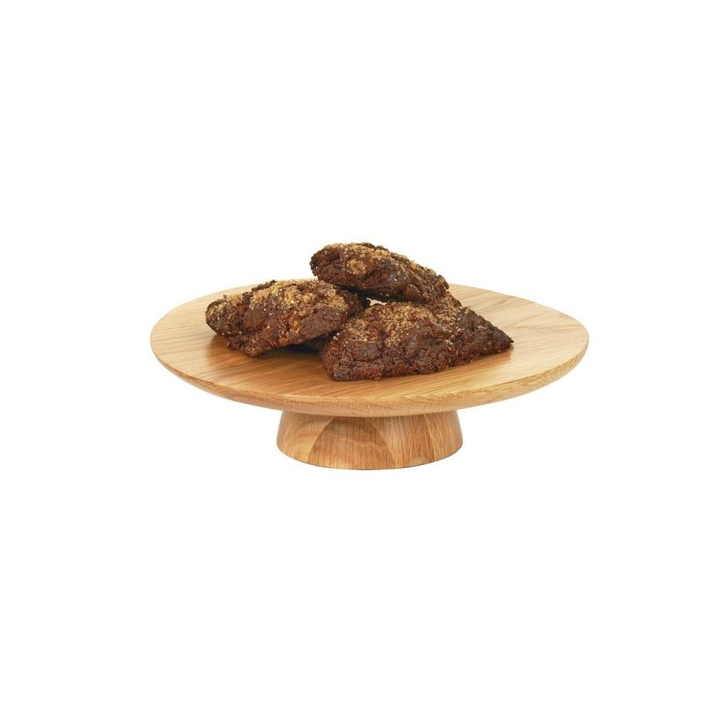 Cal-Mil Sydney Oak Cake Pedestal, 12 inch Dia. x 3 inch Height